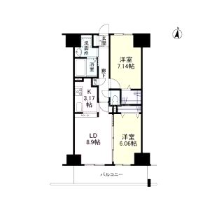 エスヴェール北梅田の間取り図