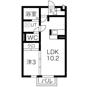 アーバンスクエアI 住居の間取り図
