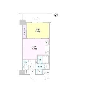 シティーコート大小路IIの間取り図