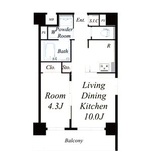 グランパシフィック田島Luxeの間取り図