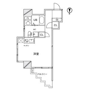 ファインブルーム靱公園の間取り図