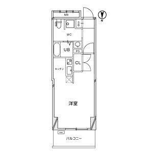 ファインブルーム靱公園の間取り図