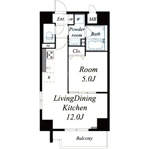 ノーブルスクエア新町の間取り図