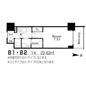 エスリード本町レジデンスの間取り図