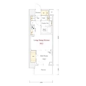 アーバネックス中崎町の間取り図