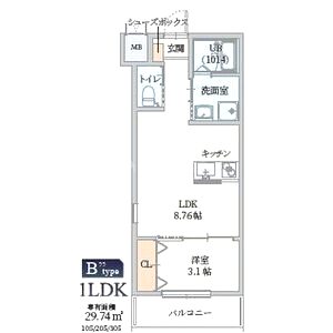 GAZELLE NOAH尼崎次屋の間取り図