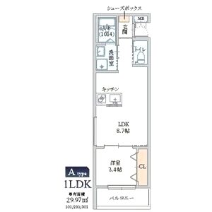GAZELLE NOAH尼崎次屋の間取り図