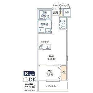 GAZELLE NOAH尼崎次屋の間取り図