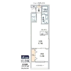 GAZELLE NOAH尼崎次屋の間取り図