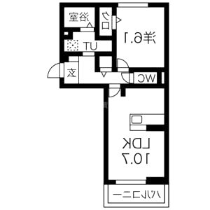 ジラソーレの間取り図