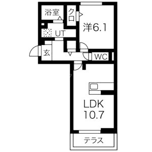 ジラソーレの間取り図