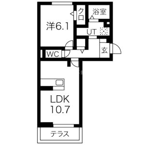 ジラソーレの間取り図