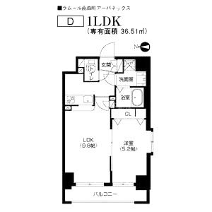 アーバネックス南森町の間取り図