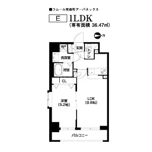 アーバネックス南森町の間取り図
