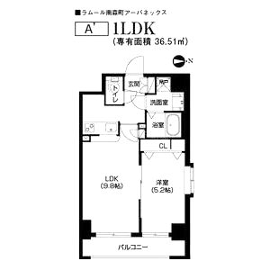 アーバネックス南森町の間取り図