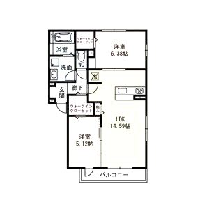 Present Well D-roomの間取り図