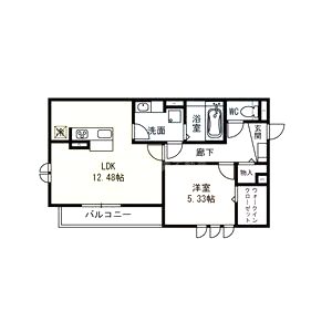 Present Well D-roomの間取り図