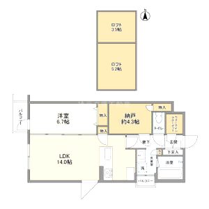 カーサ壬生寺道の間取り図