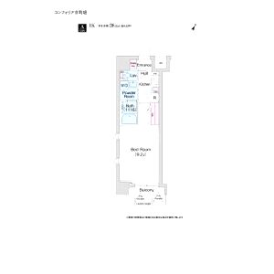 コンフォリア京町堀の間取り図