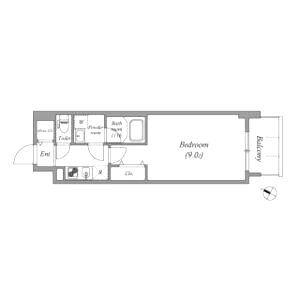 コンフォリア京町堀の間取り図