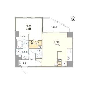 Elysion天王寺の間取り図