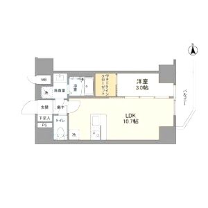 MELDIA CREST桜ノ宮Kirschの間取り図