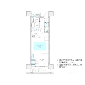 アーバネックス梅田中崎町の間取り図