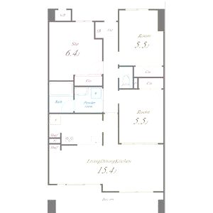 ルミナスベガの間取り図