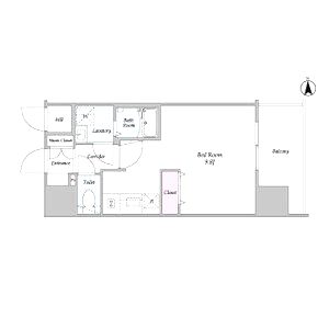 BPRレジデンス梅田西の間取り図