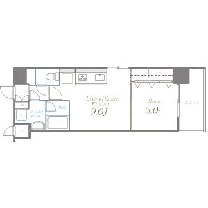 エスポアール福島の間取り図