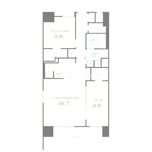 ラ フェリーチェ難波の間取り図