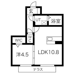 ラ・シェリーゼの間取り図