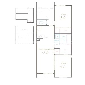 アーサー住之江の間取り図
