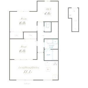 アーバン新家の間取り図
