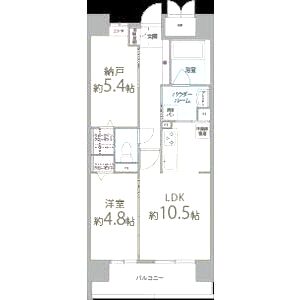 Le・Sel上町台の間取り図