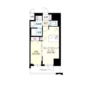 Dimus新大阪の間取り図