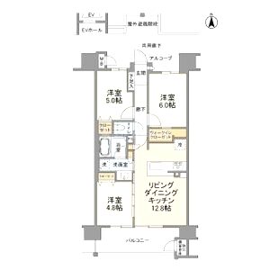 レ・ジェイド南港HANA-TERRACEの間取り図
