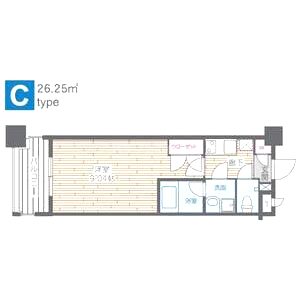 HF烏丸鞍馬口レジデンスの間取り図
