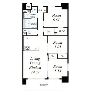 グランジュテの間取り図