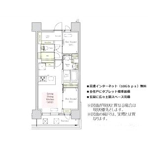 アーバネックス谷町六丁目の間取り図