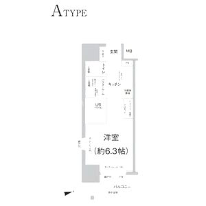 エスリード難波ザ・アークの間取り図
