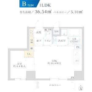 BROOKLYN SQUAREの間取り図