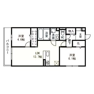 NUKATA COLN VERDEの間取り図