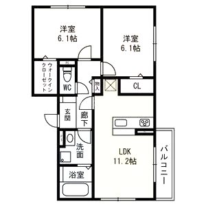 NUKATA COLN VERDEの間取り図