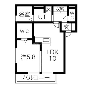 アビタシオン西院の間取り図