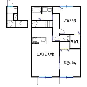 フレッツァ神戸山田の間取り図