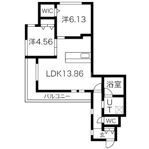 ディアコート今里の間取り図