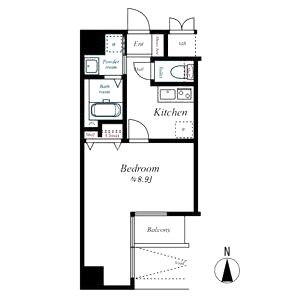 クレアート大手前グランアクシアの間取り図