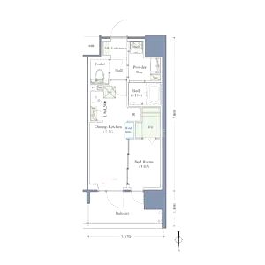 アーバネックス新町の間取り図