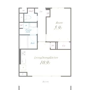 メゾン・ハナミズキ豊中の間取り図